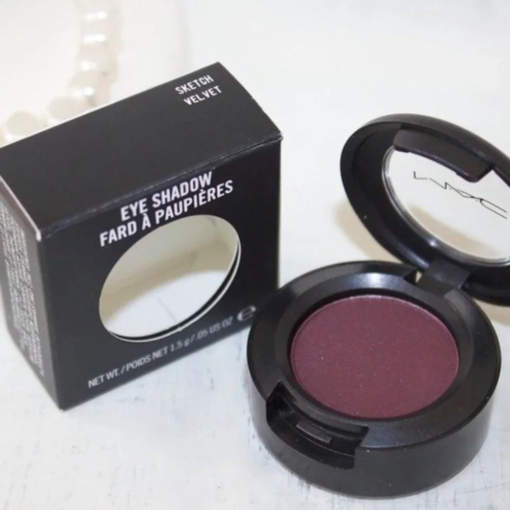 MAC SKETCH eye shadow NIB Velvet burgundy wine matte last one!